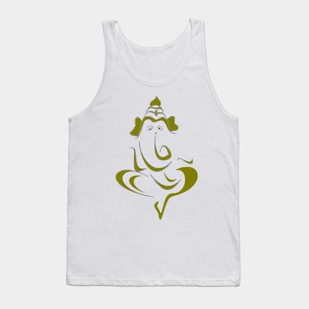 Lord Ganesha Tank Top by Preet28